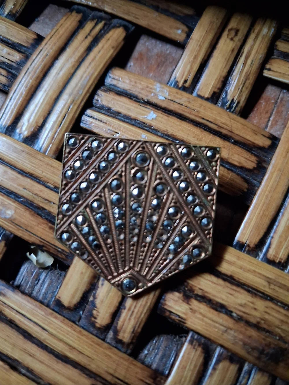 Vintage Art Deco Marcasite Brooch Pin